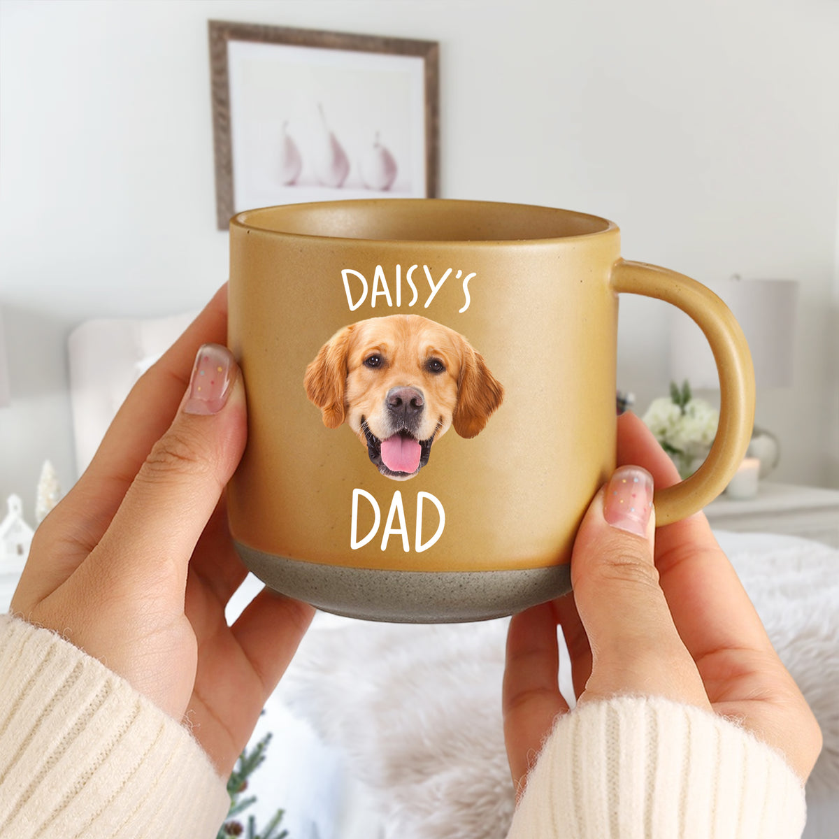 Custom Pet Photo Pottery Mug Gift For Pet Lovers CH07 911394