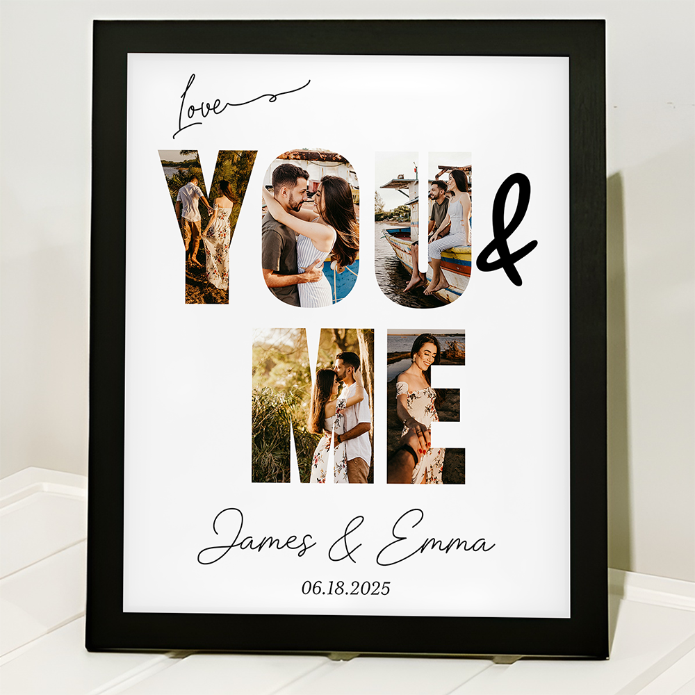 Custom Photo You & Me We Got This Picture Frame LM32 893803