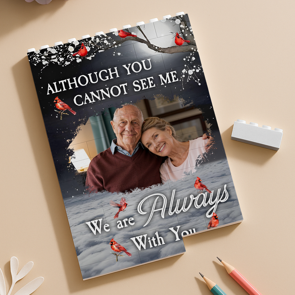 Custom Photo I Am Always With You Personalized Memorial Building Block HA75 920532
