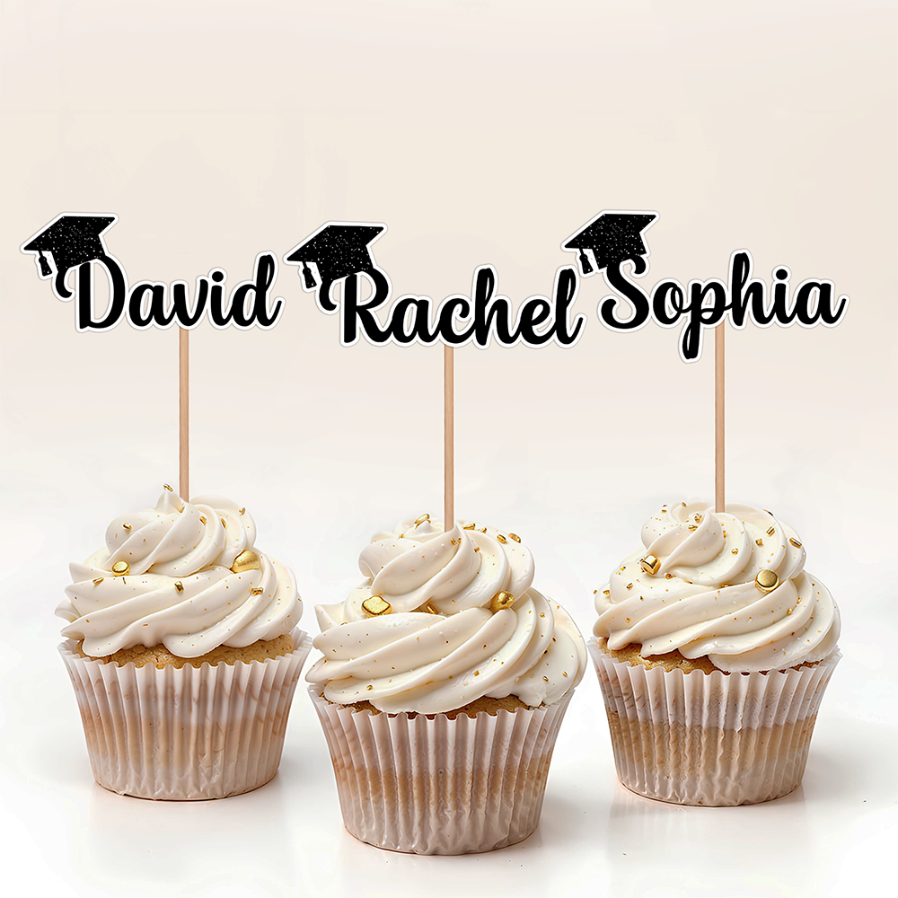 Custom Name Graduation Cupcake Topper Party Decor TH10 169679