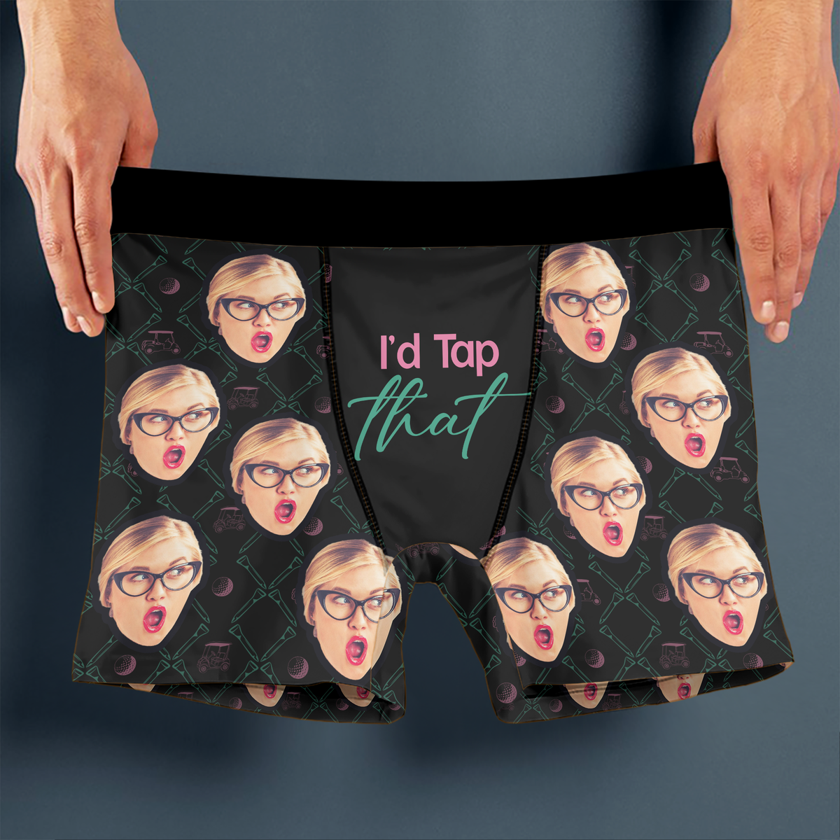 Custom Photo I'd Tap That Men's Boxer Gift for Golf Lovers LM32 897637