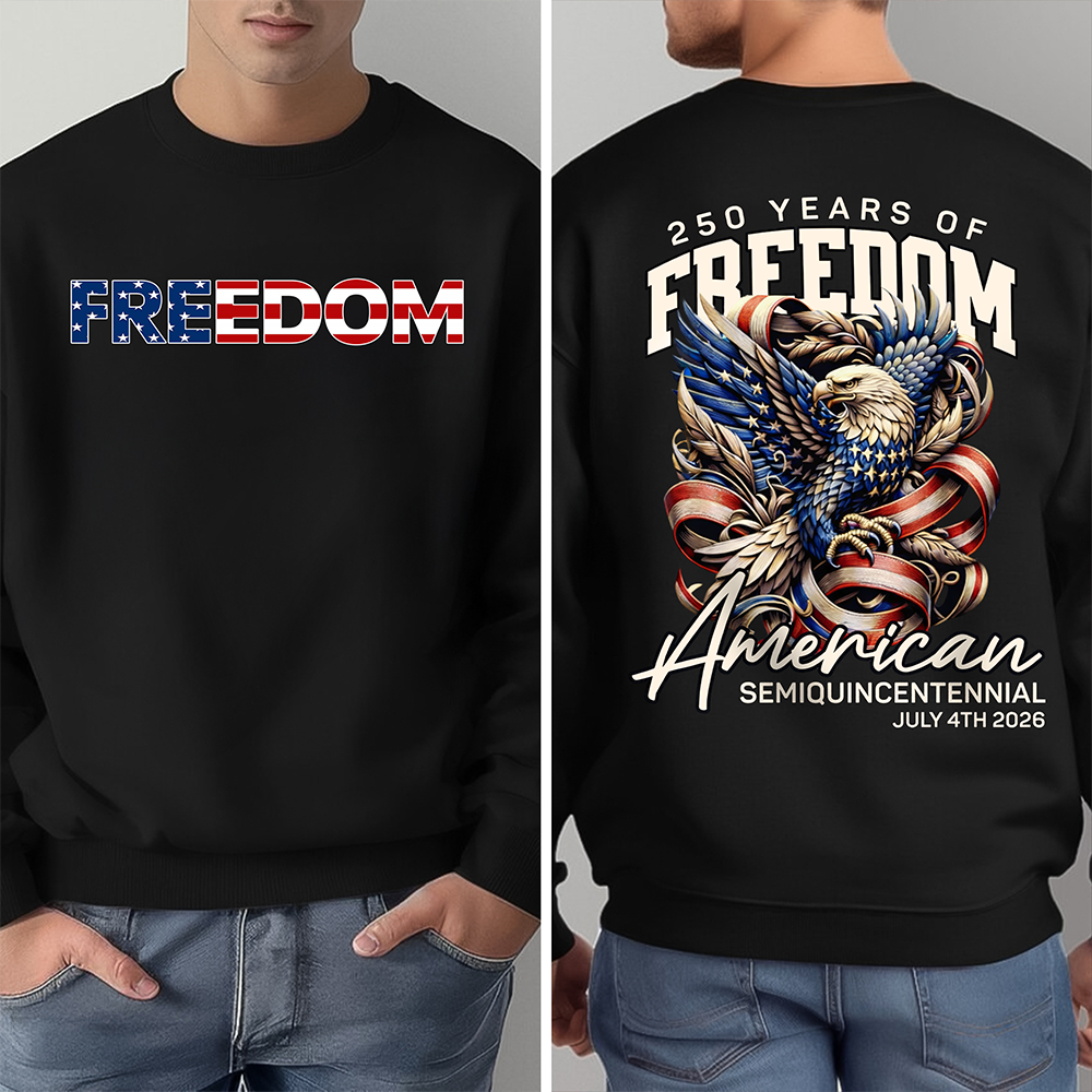 250 Years America Of Freedom Back & Front Dark Shirt TH10 169339