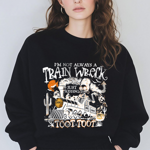 Personalized I’m Not Always A Train Wreck Halloween Humor Dark Shirt HA75 897500