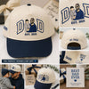 Custom Portrait Embroidered Dad Trucker Hat, Father's Day Gift For Dad LM32 669249