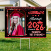 Custom photo Class of 2026 Yard Sign Graduation Party Decor CH07 910950