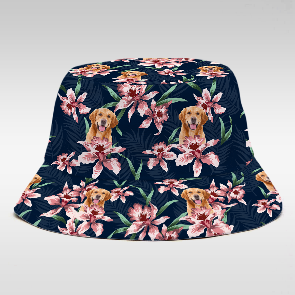 Custom Photo For Dog Lovers With Lily Flowers Bucket Hat HA75 892600