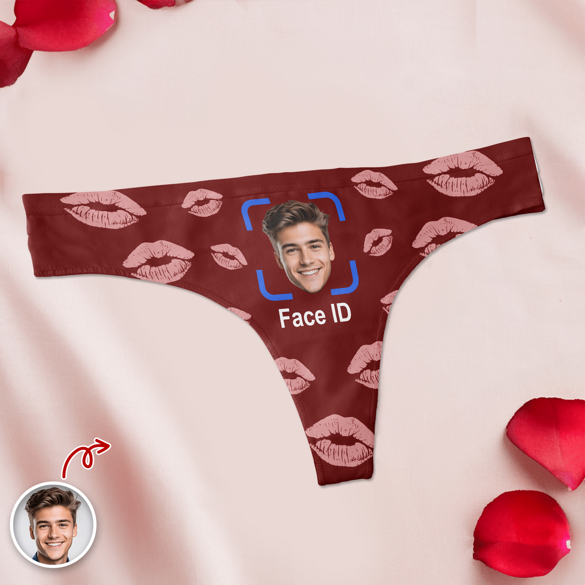 Custom Boyfriend Face ID Photo Underwear For Women Funny Valentine Gift CH07 910134