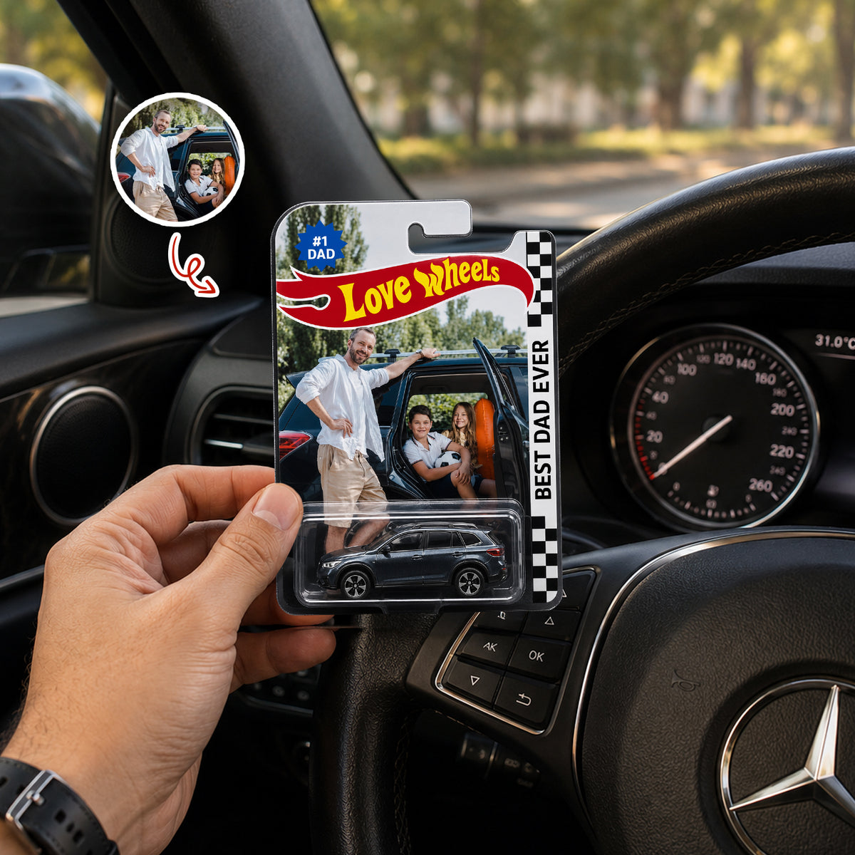 Custom Photo Dad Wheels Toy Car Wheels - Personalized Gift For Father’s Day HA75 921528