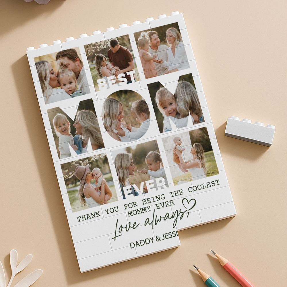 Custom Photo Thank You For Being The Coolest Daddy Ever Building Block HA75 920528