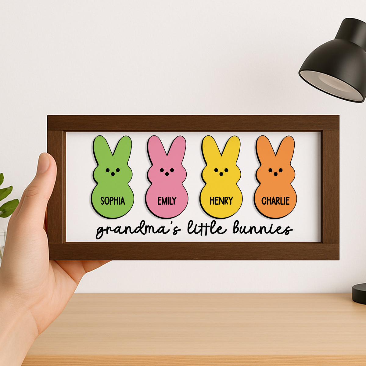 Custom Grandma's Little Bunnies Frame TH10 898999
