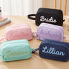 Personalized Yarn Name Canvas Pencil Case, Large Capacity, Back to School Gift for Kids LM32 669657