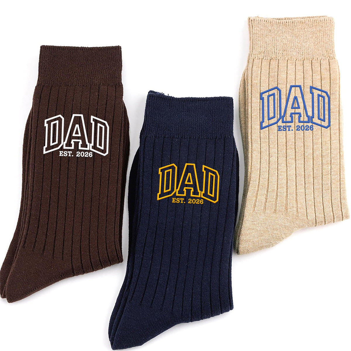 Personalized Dad Mom Est Embroidered Socks Christmas Gift HO82 903514