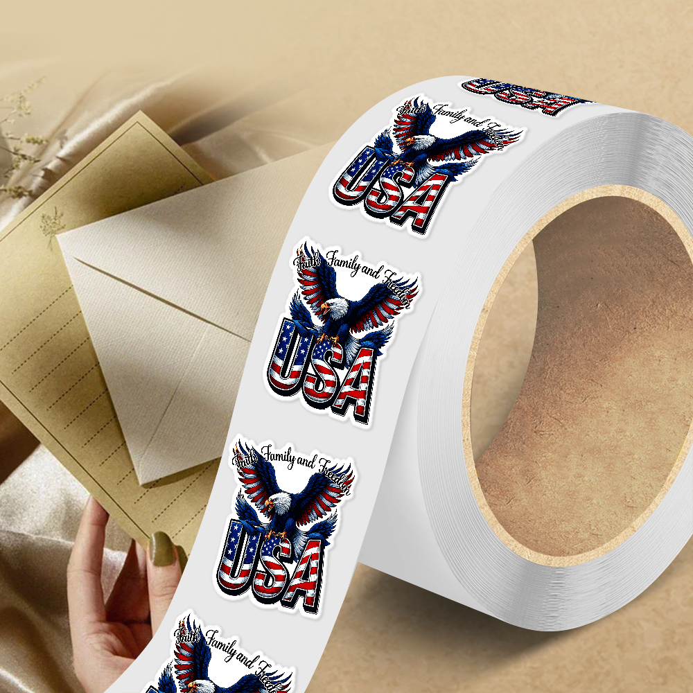 Faith, Family & Freedom 250 Years Of America Birthday Roll Sticker HO82 900926