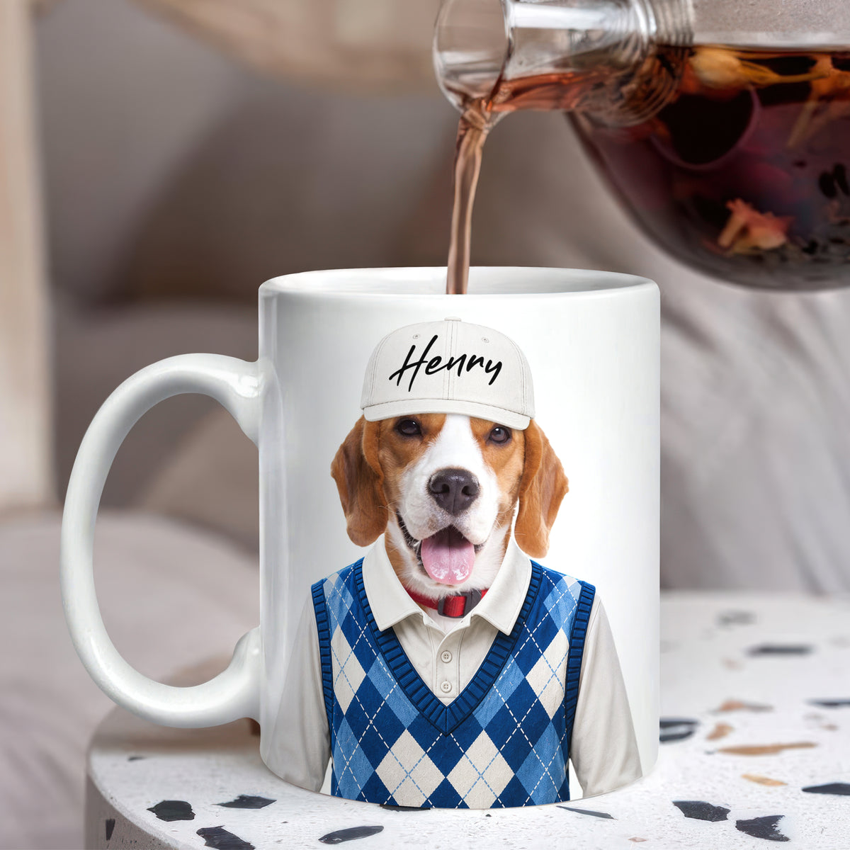 Custom Photo And Name Dog Cat White Mug For Dog Cat Pet Lovers HA75 921288
