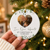Personalized Memorial Photo Christmas In Our Hearts at Christmas & Forever Ceramic Ornament HO82 903502