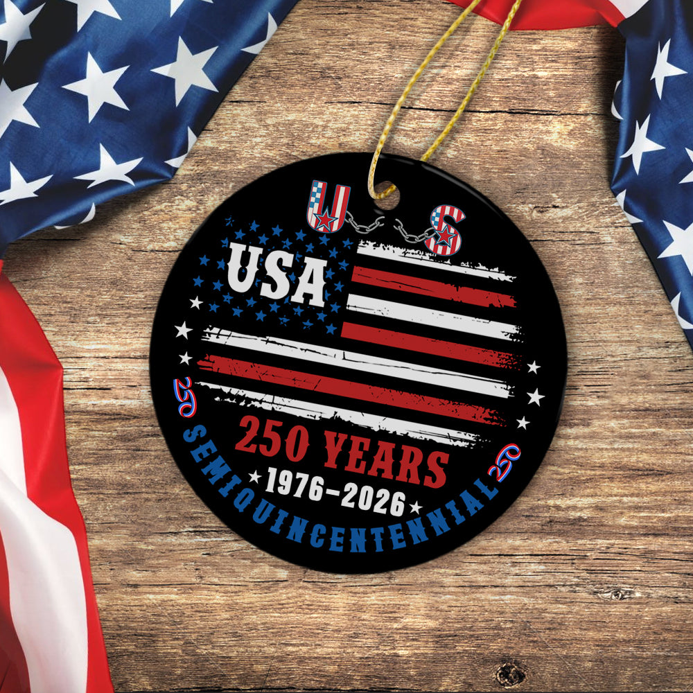 America 250 Years Semiquincentennial Ceramic Ornament TH10 894677