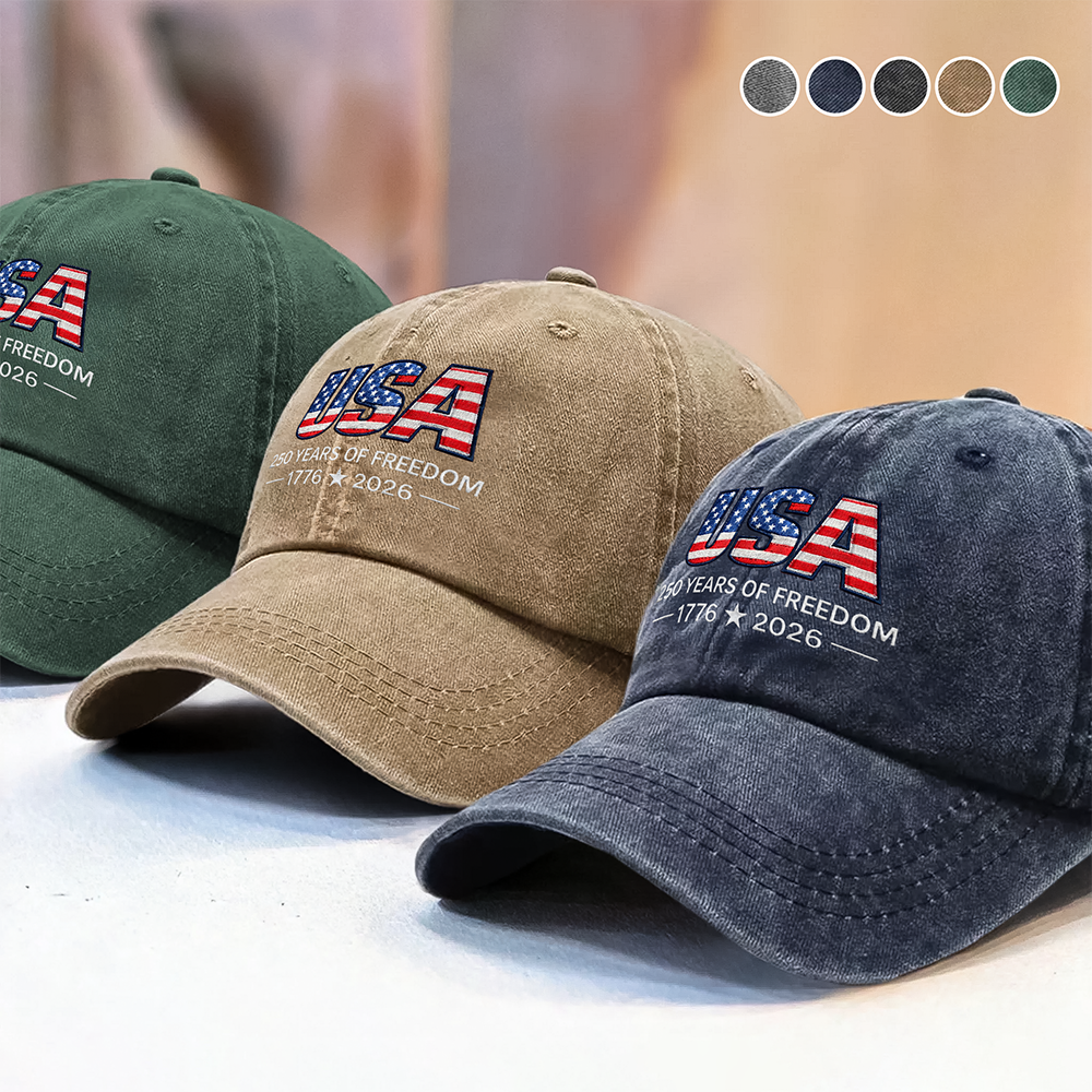 USA 250 Years Of Freedom 1776 - 2026 Embroidered Baseball Cap TH10 169497