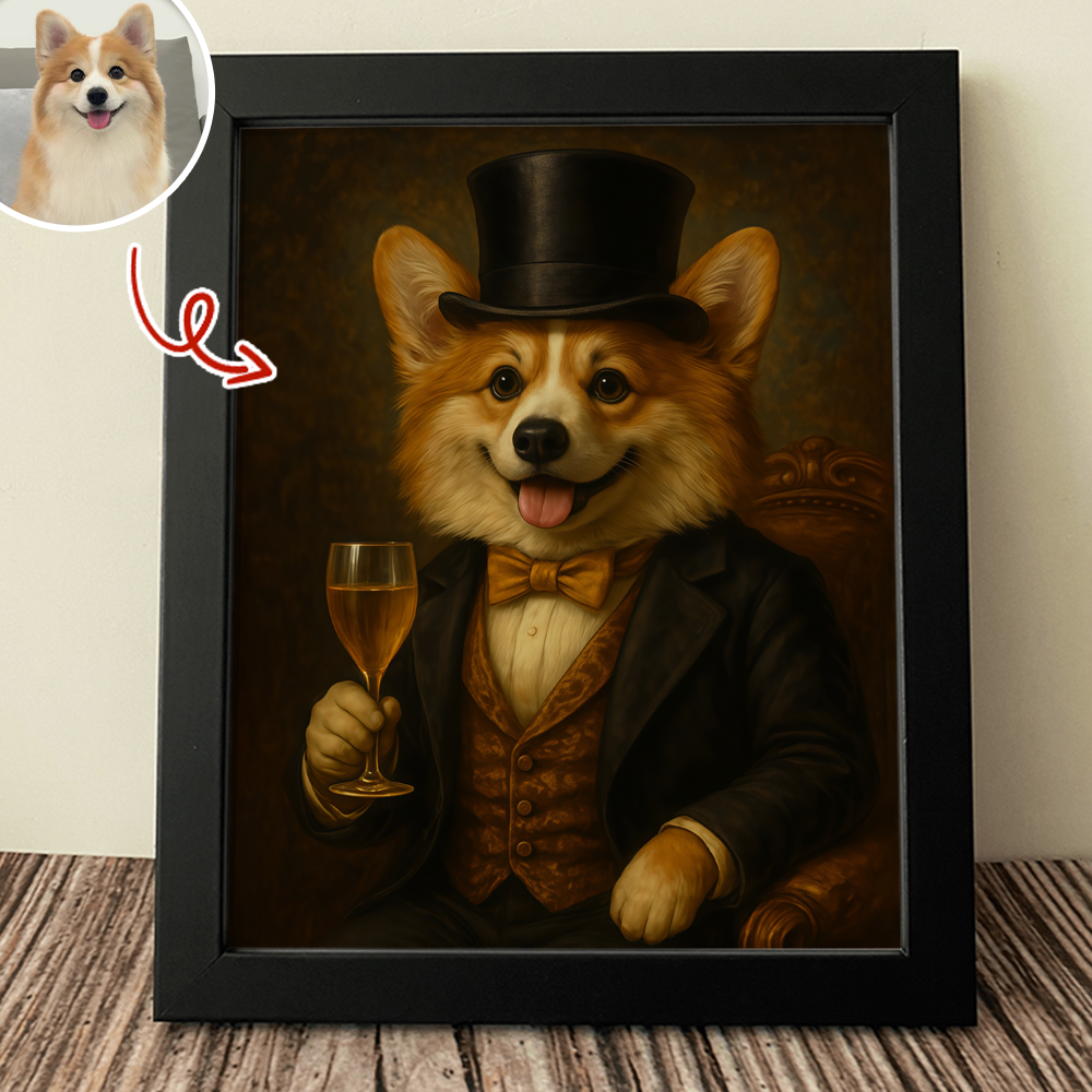 Custom Photo Fine Dog Finer Wine Poster Gift For Dog Lovers HO82 894584