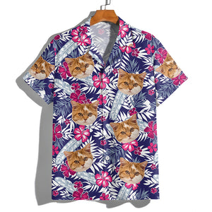 Custom Photo Funny Face Cat Family Hawaii Shirt Summer Gift HA75 892254