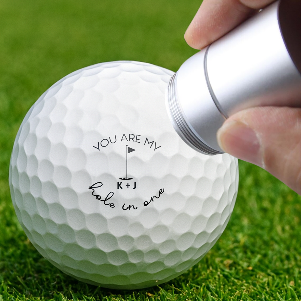 Personalized You Are My Hole In One Golf Ball Stamp Box HA75 898692