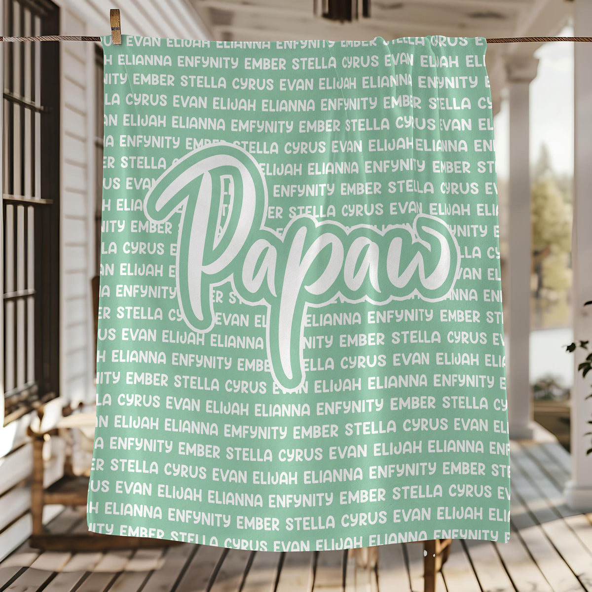 Custom Kid Names Blanket Gift For Mother's Day, Father's Day Personalized Gift HO82 893536