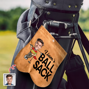 Custom Funny Face Golf Ball Bag Sack Golf Accessories - Gift for Golfers LM32 897653