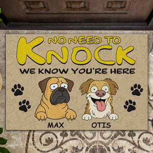 Custom Dog Photo No Need To Knock Personalized Doormat For Dog Lovers LM32 893357