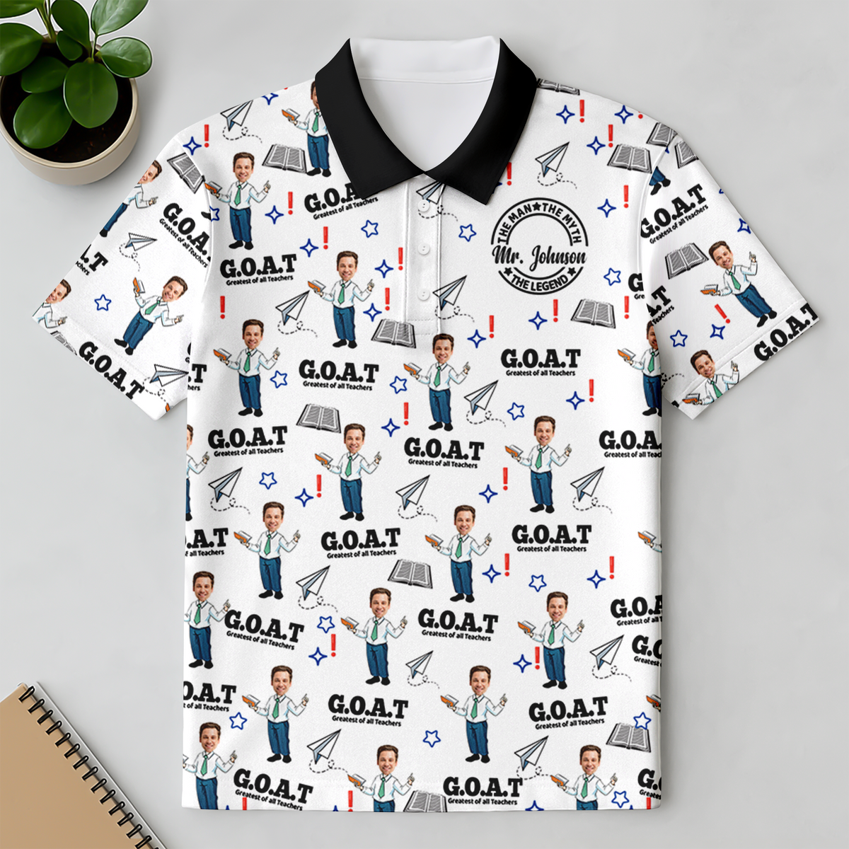 Custom Photo Male Teacher Greatest Of All Teachers Polo Shirt Gift For Teacher HA75 892636