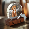 Custom Dog Photo Gift Memorial Round Acrylic Frame Block HO82 894172