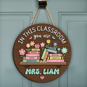 Custom Name In this Classroom You Are Gift For Teacher Layer Doorsign TH10 894141