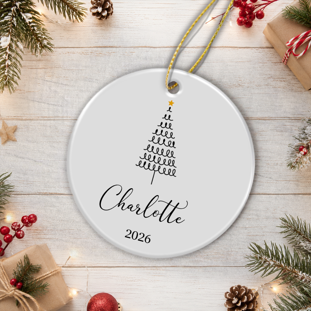 Personalized Custom Name Family Ceramic Ornament For Christmas TH10 170651