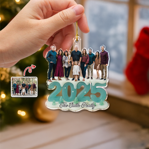 Custom Photo See Through You Family Acrylic Ornament Gift For Mom, Dad, Brother, Sister, Kids HO82 900208