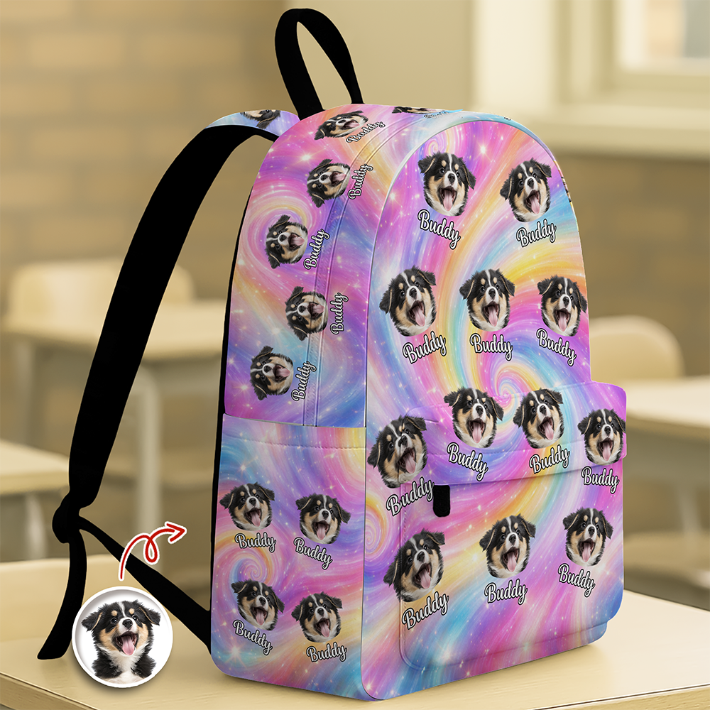 Custom Pet Photo Backpack Back to School Gift CH07 910632
