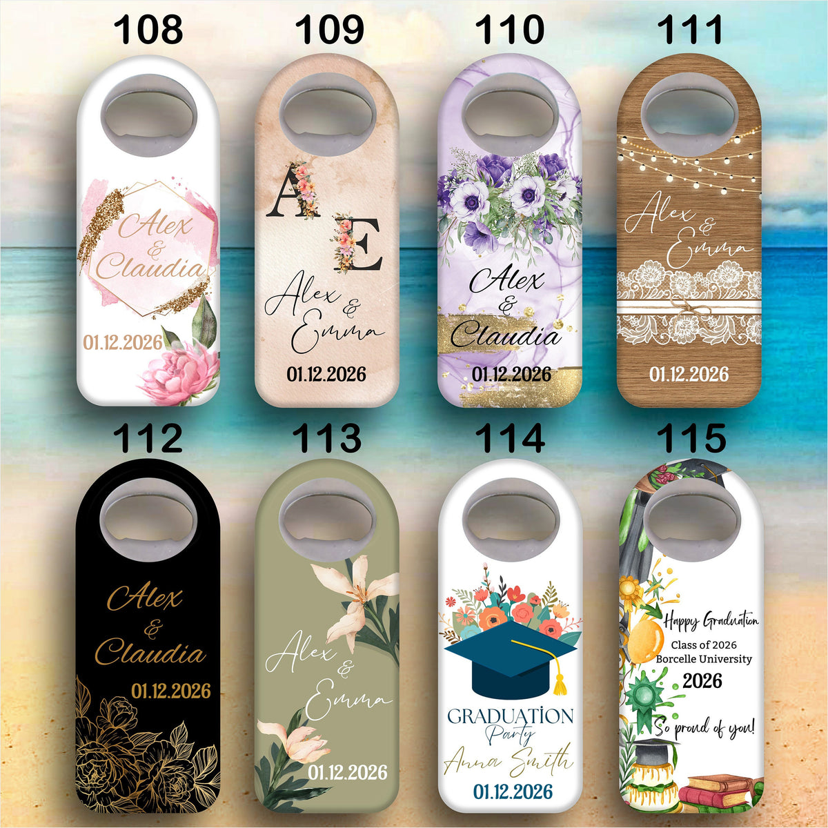 Personalized Graduation Souvenir, Graduation Gift, Bottle Opener Magnet HA75 920450