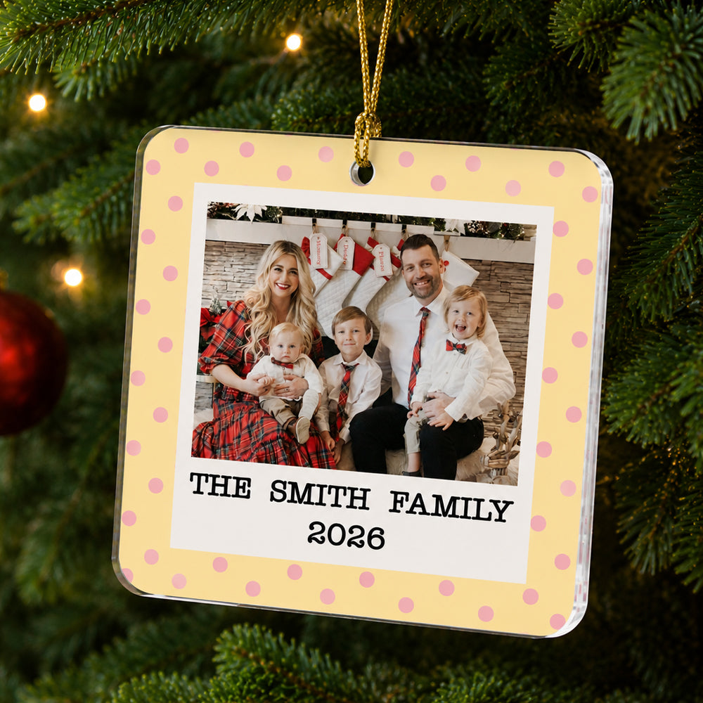 Personalized Photo Strip Christmas Acrylic Ornament, Christmas Gift For Boyfriend, Besties & Family TH10 170839