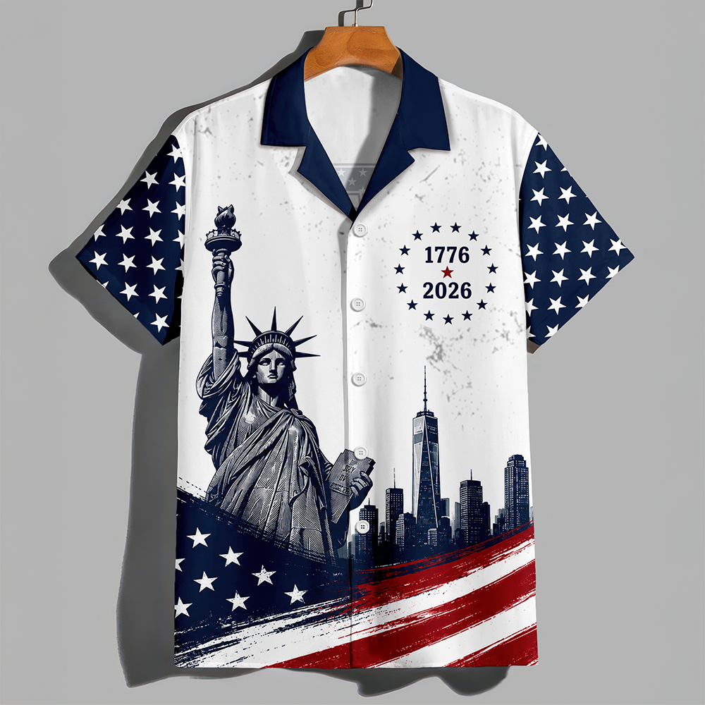 US 250 Years of Freedom 1776-2026 Statue of Liberty Flag Hawaii Shirt CH07 911844