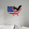 Custom Family Name Patriotic Flying Eagle Metal Sign HO82 901144