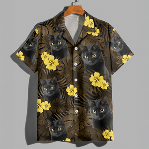 Custom Cat Photo Flower Tropical Hawaiian Shirt TH10 892905