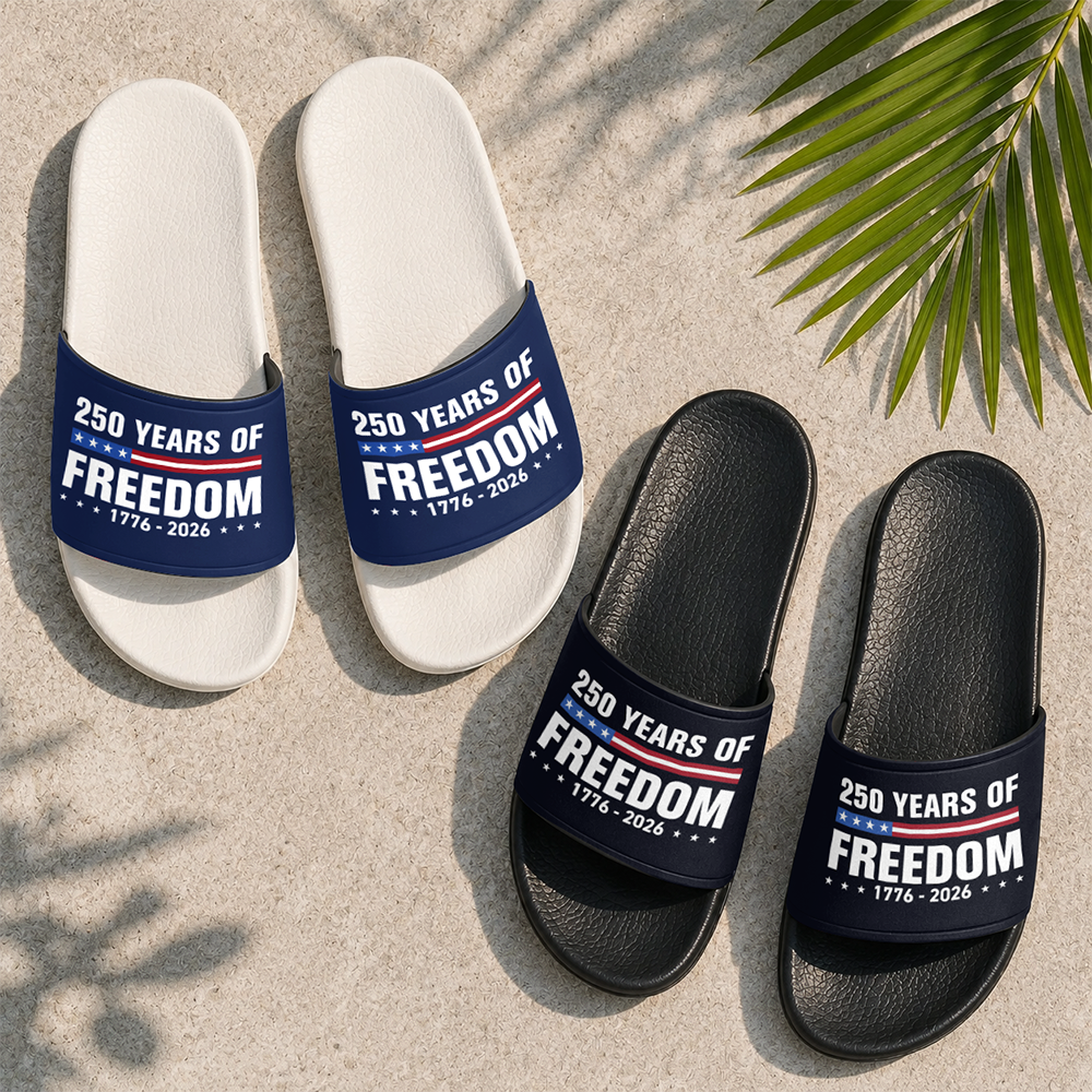 250 Years Of Freedom 1776-2026 Slide Sandals CH07 911644