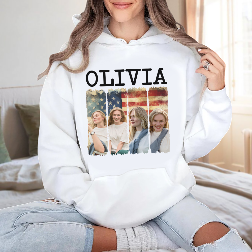 Custom Photo Stars & Stripes With America Flag Bright Shirt TH10 892973