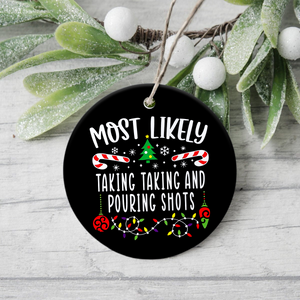 Most Likely To Ceramic Ornament Personalized Christmas Gift TH10 894899