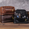 Personalized Funny Adult Engraved Men's Leather Toiletry Bag - Gift For Husband & Boyfriend HO82 903418