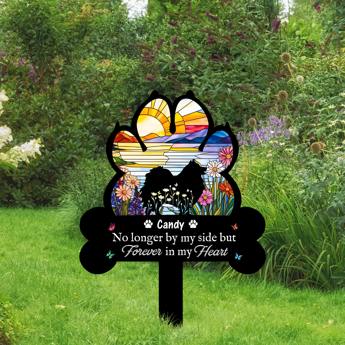 Personalized You Left Paw Prints Forever On Our Hearts - Personalized Garden Stake CH07 896236