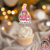 Custom Look Who’s Photo Cupcake Topper Funny Birthday Party Favors LM32 899913