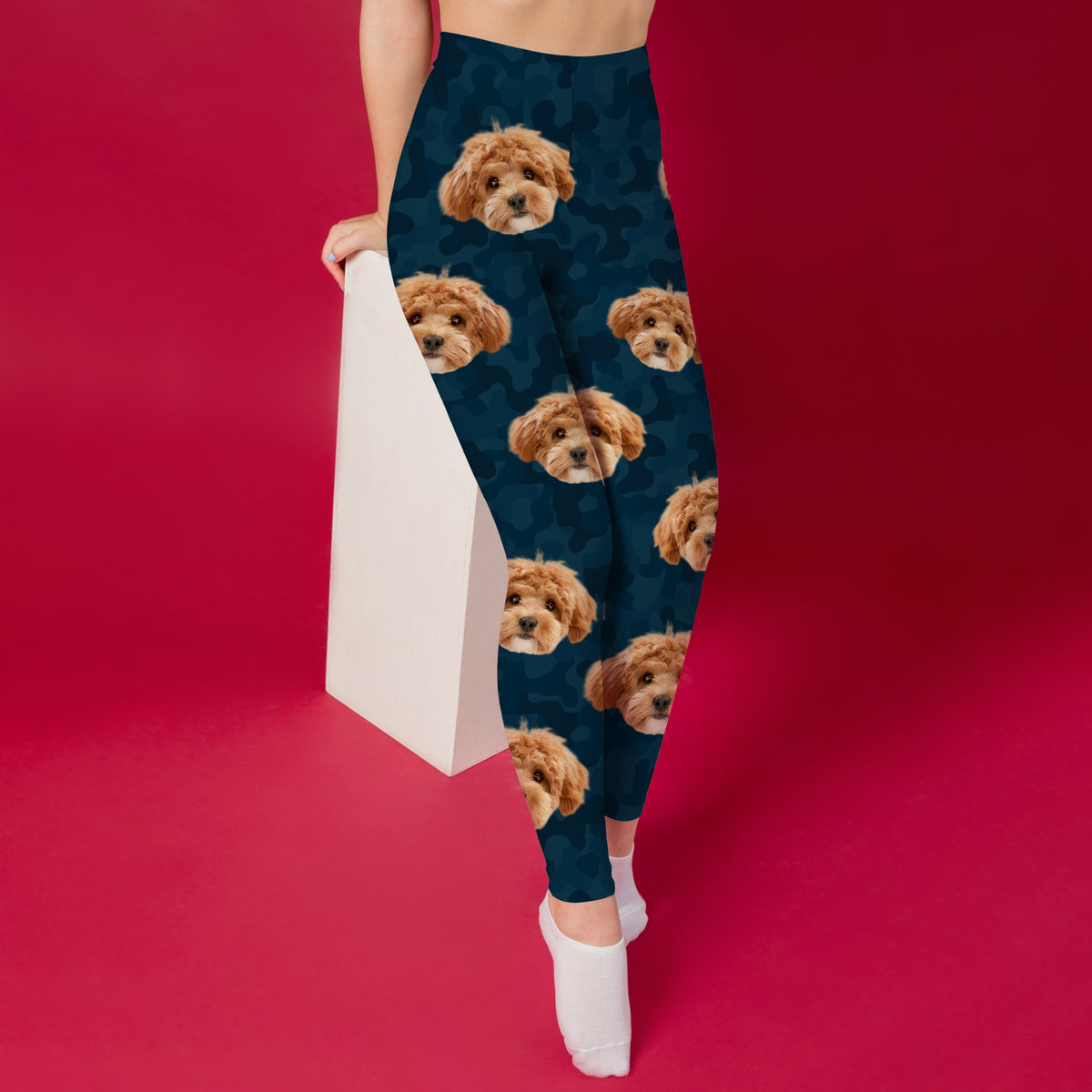 Custom Dog Photo Camo Background Legging HO82 900482