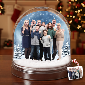 Custom Family Photo Acrylic Snow Globe TH10 896499