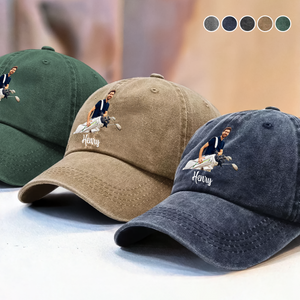 Custom Golf Player Photo Washed Denim Baseball Cap CH07 895504