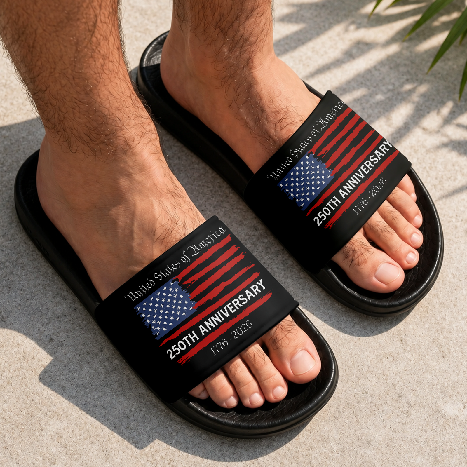 USA 250th Anniversary Eagle Slide Sandals - 1776-2026 Patriotic Gift HA75 921510