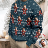 Custom Ho Ho Ho Family Photo Personalized Ugly Sweater Funny Christmas Gift CH07 899674