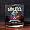 250 Years of America Eagle Independence Day Patriotic Whiskey Glass LM32 895261